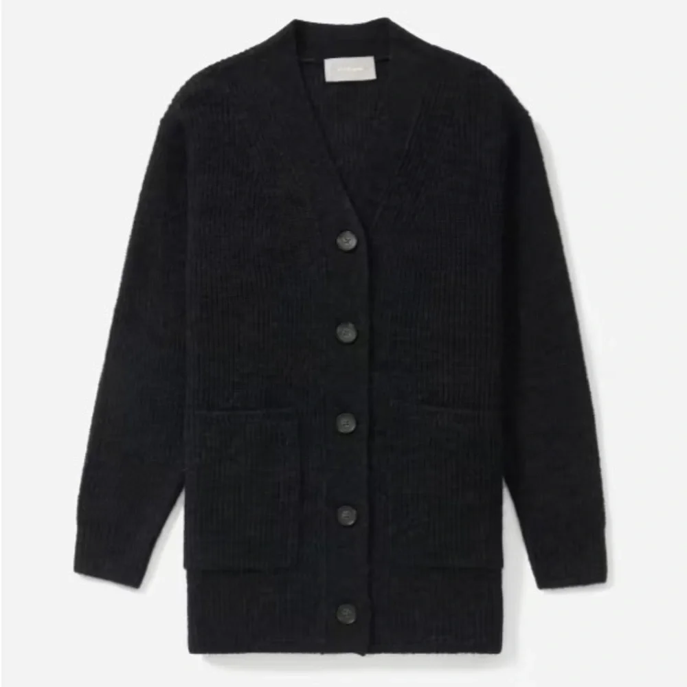 EVERLANE The Oversized Alpaca Cardigan Button Up Pockets Long Sleeve Medium NEW